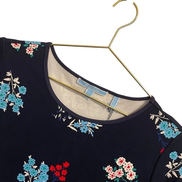 Draper James Floral Ponte A Line Dress Navy Size 1X NWT - Picture 4 of 8